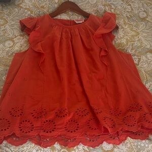 Kate Spade Vibrant Orange Blouse
